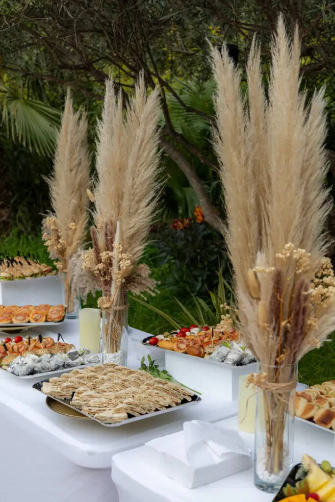 buffet évènement bohème chic