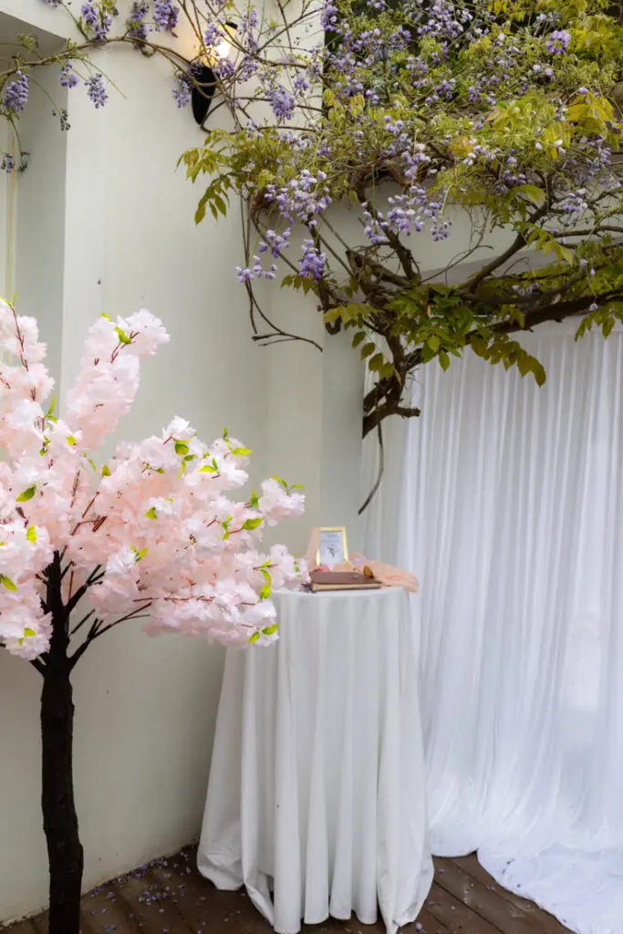 coin photo fleuri et élégant